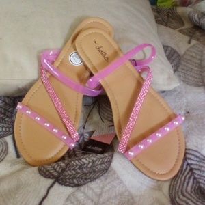 👡NWT👡 Pink sparkly sandals